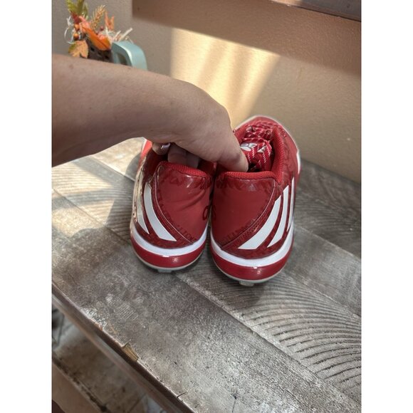 Adidas Q16486 Power Alley 4 Cleats Men's Baseball Red/White Size 12 - Picture 4 of 5